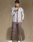 Maroon Stripes Shirt