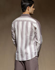 Maroon Stripes Shirt