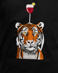 Tiger with a Glass shirt - Embroidered Shirts