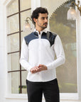 Ivory Fusion Cut And Sew Shirt