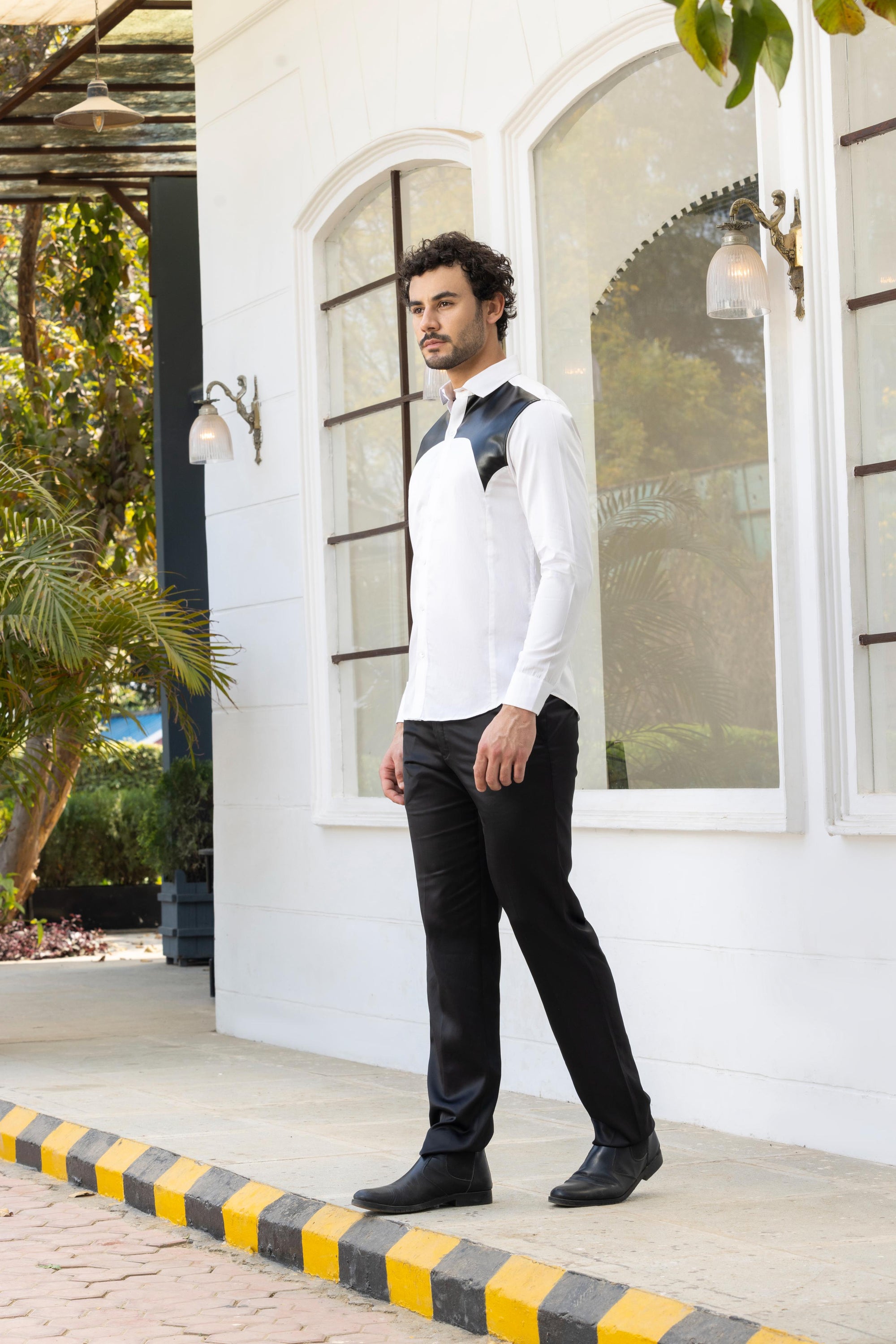 Ivory Fusion Cut And Sew Shirt