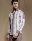 Maroon Stripes Shirt