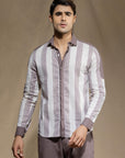 Maroon Stripes Shirt