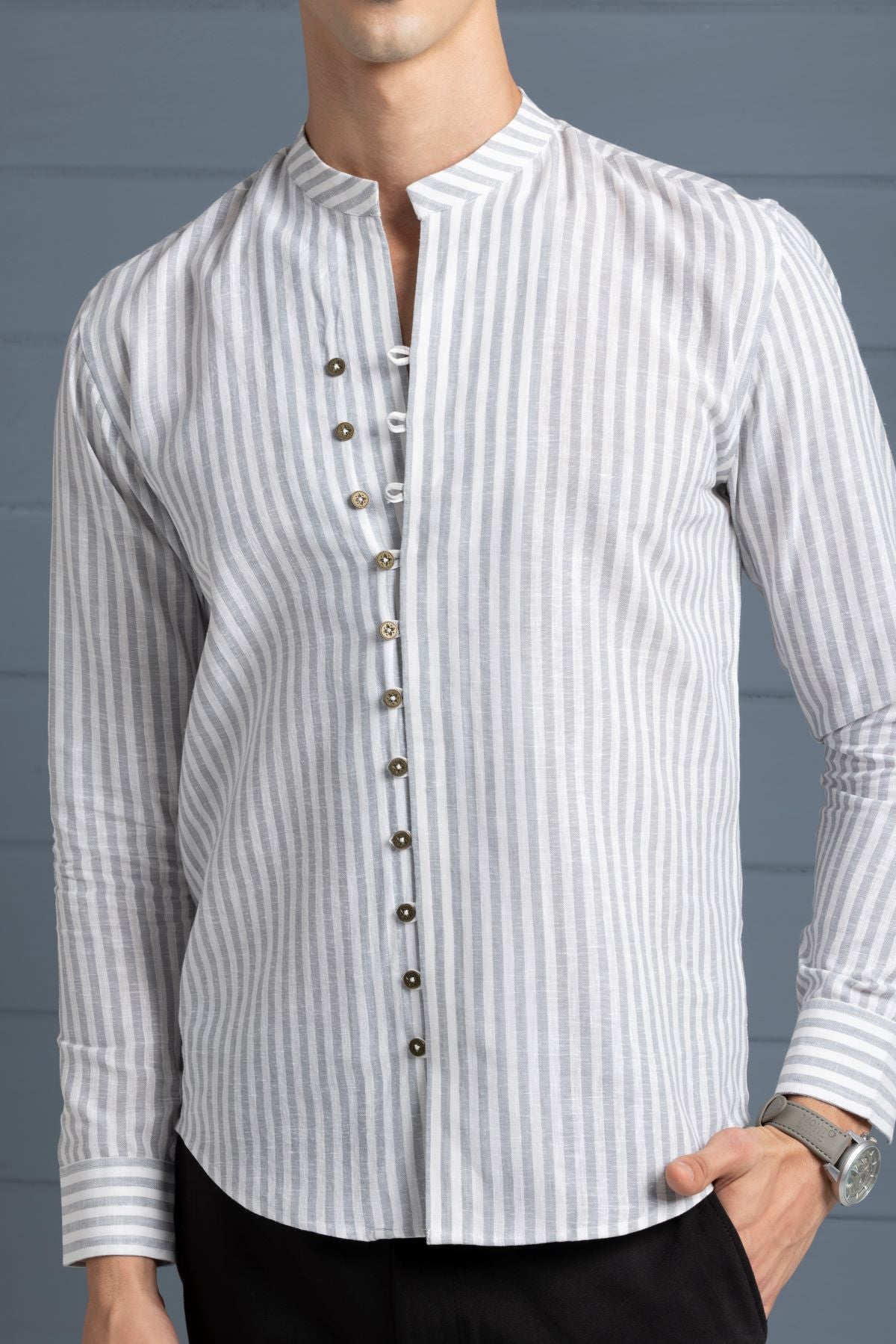 Looped In Shirt -  Linen Shirts