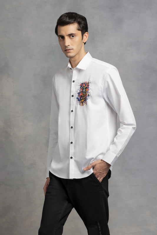 Lion Heart  Shirt - Embroidered Shirts