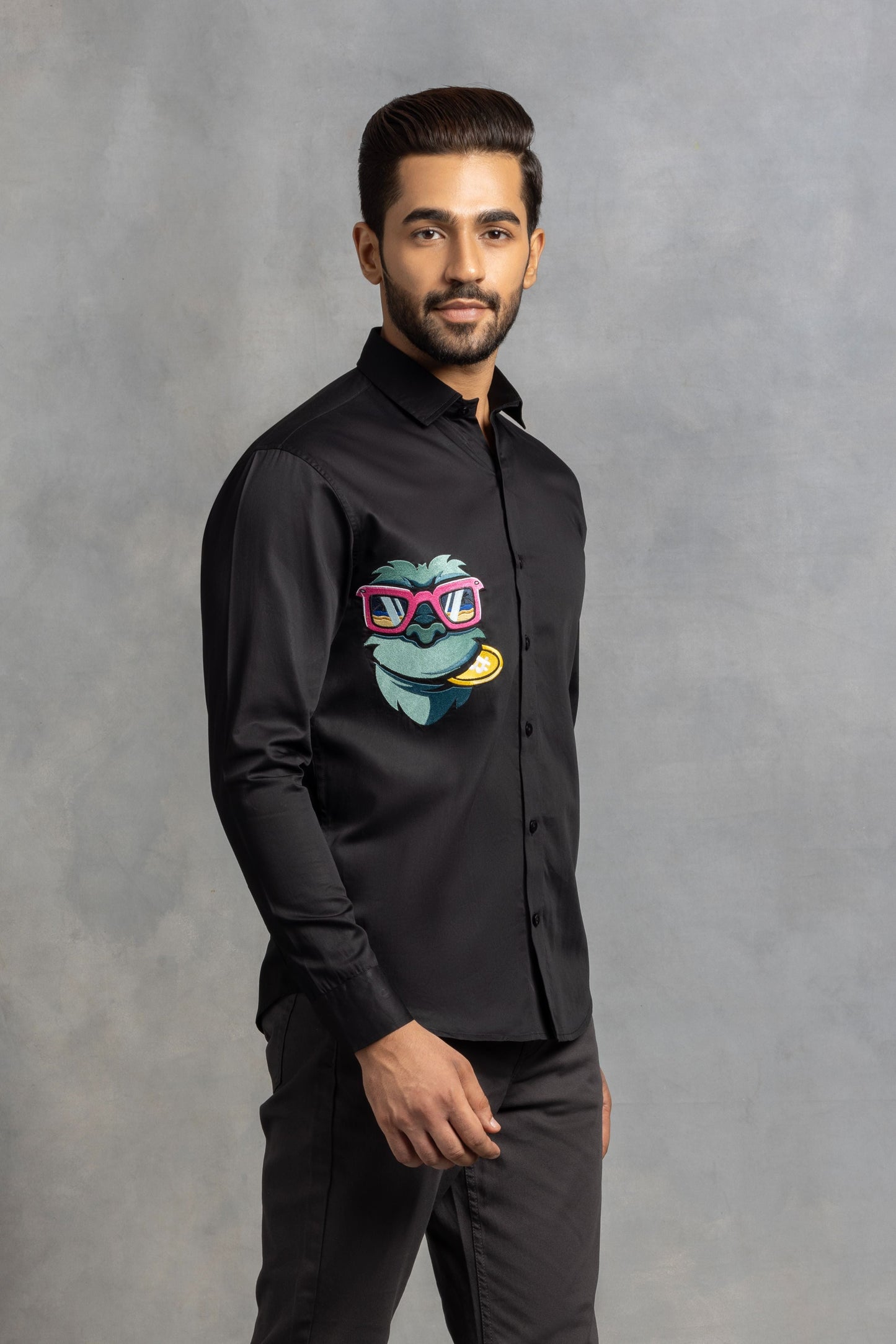 Bitcoin Jungle Rush - Embroidered Shirts