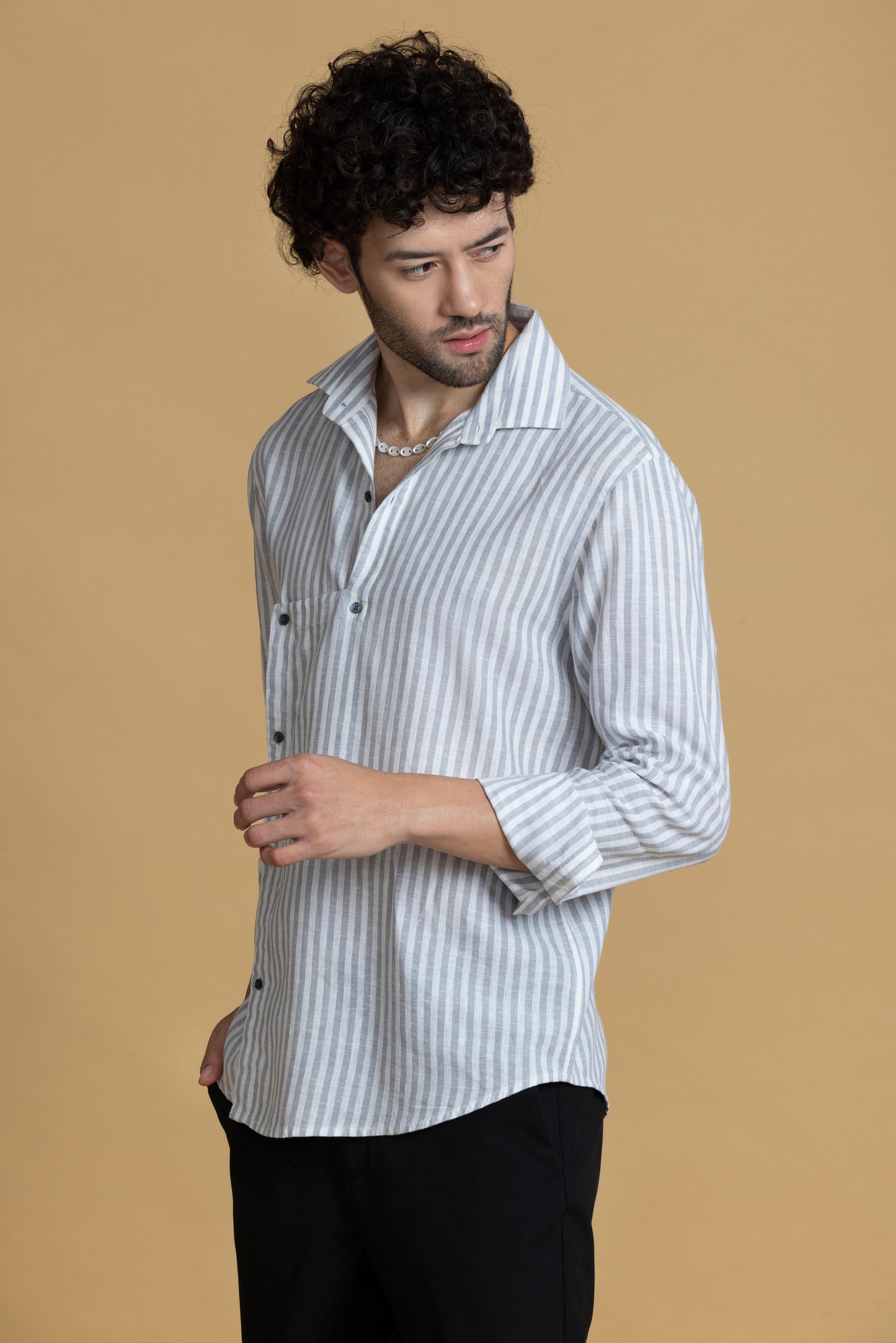 In the Line Shirt -  Linen Shirts