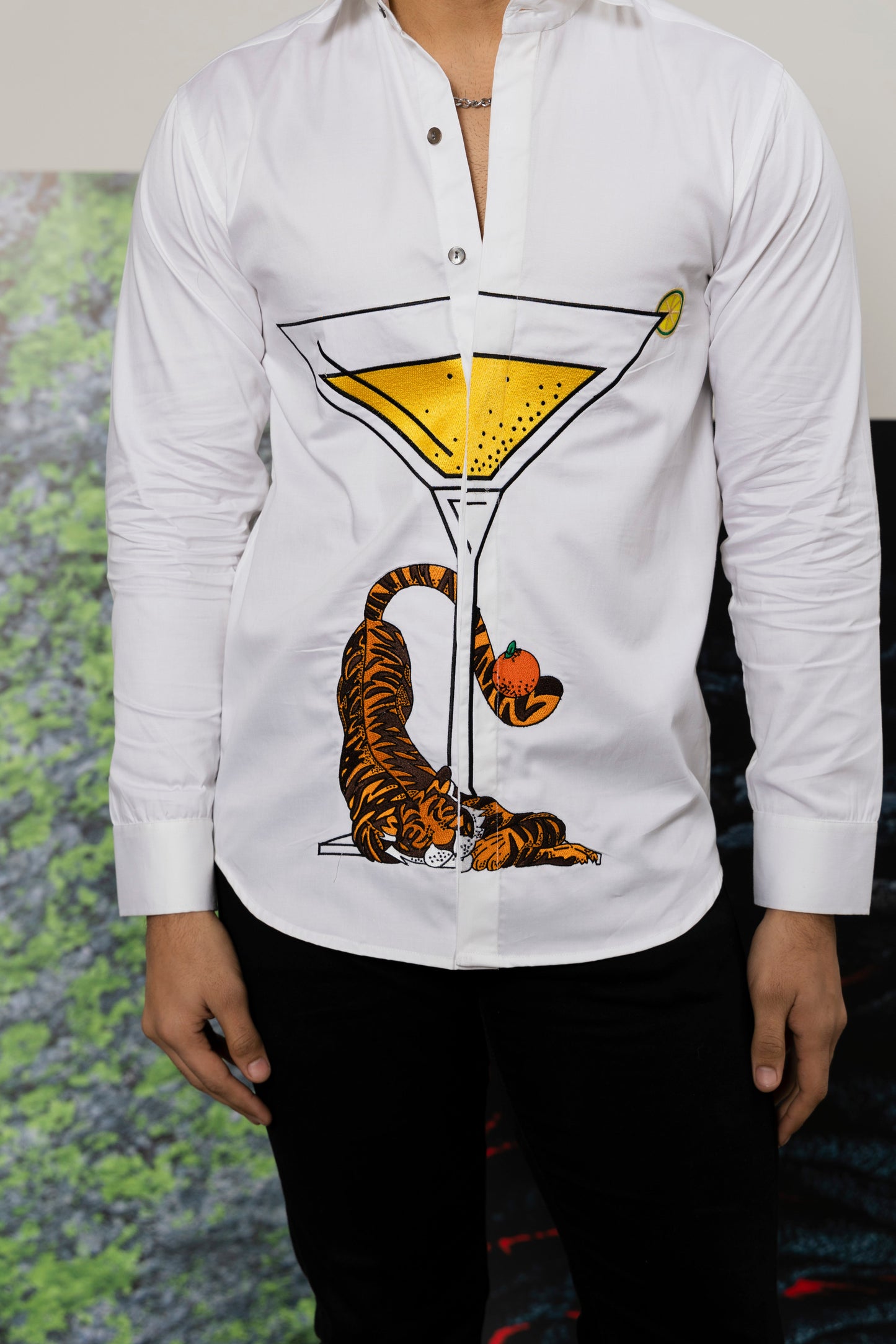 Drunk Tiger Shirt - Embroidered Shirts