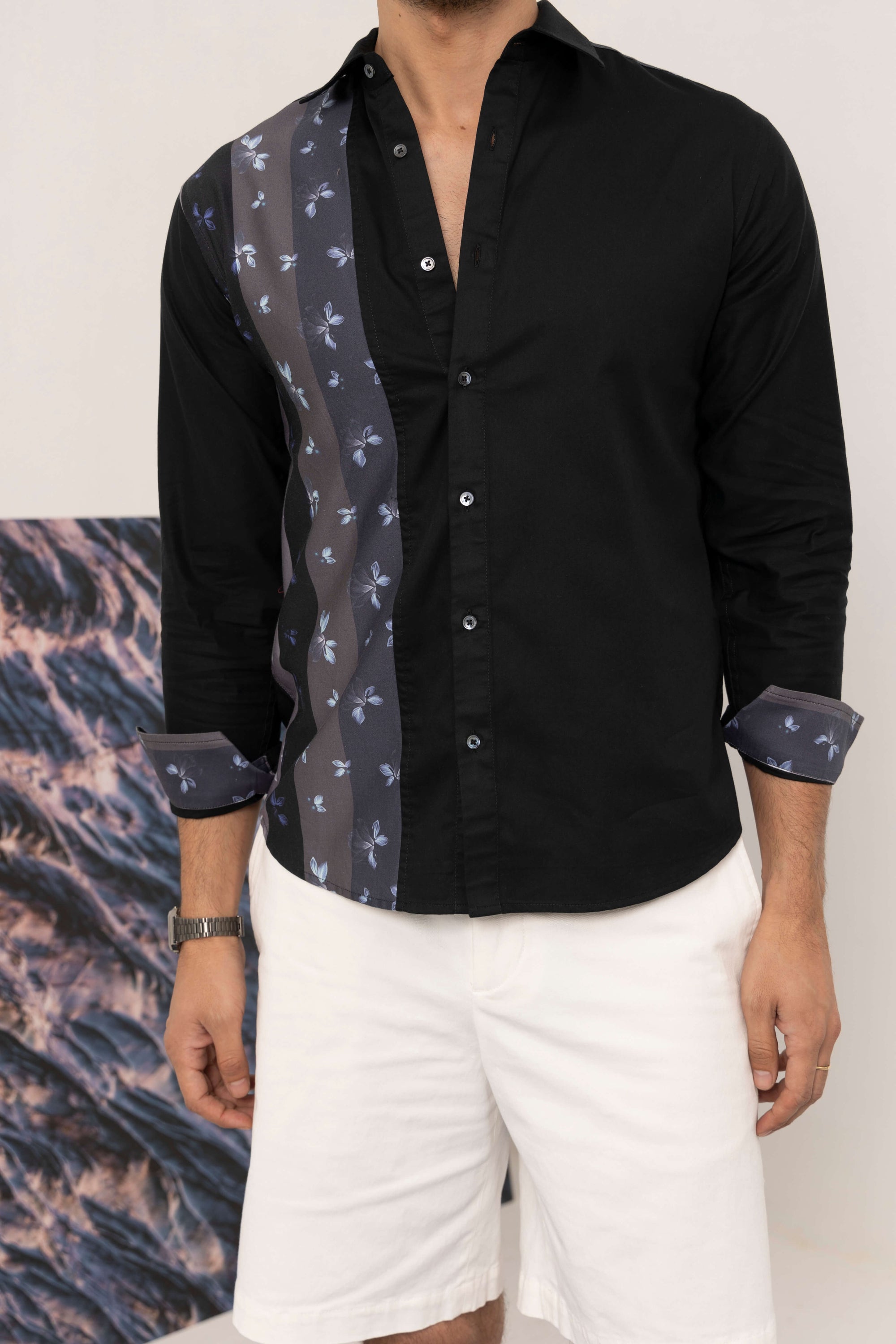 Shades of Floret Cut And Sew Shirt